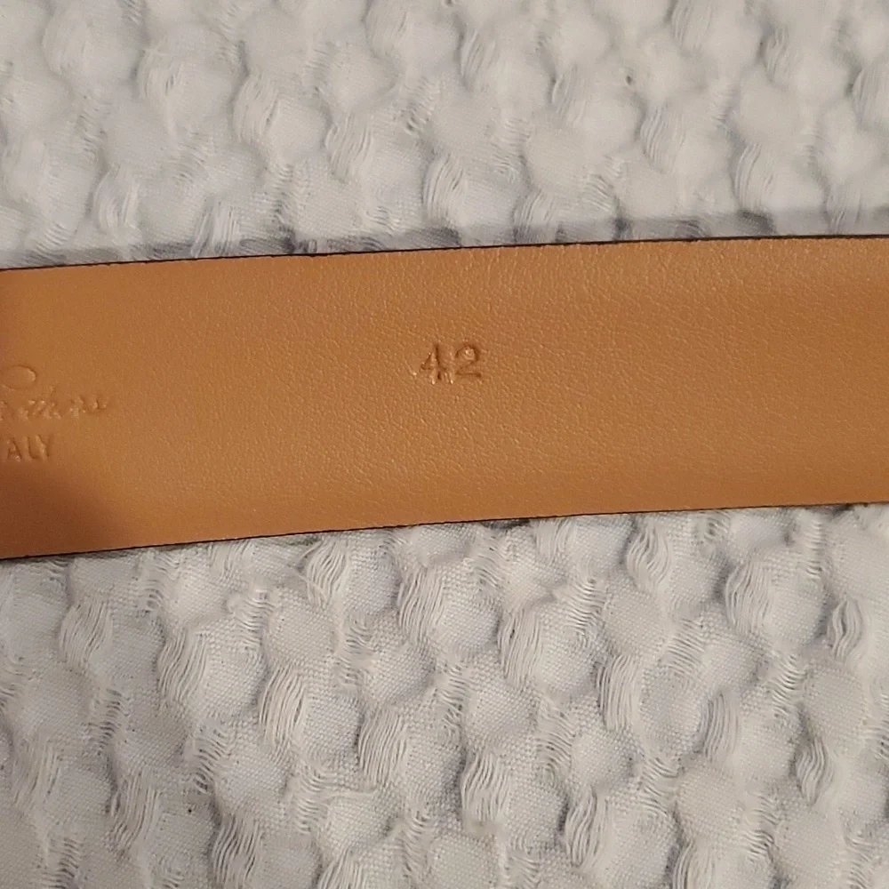 Men's Brown Leather Belt Size 42
